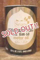 画像: dp-230901-120 Sears / SPECTRUM  PLUS SAW 15W-50 ONE U.S. QUART MOTOR OIL CAN