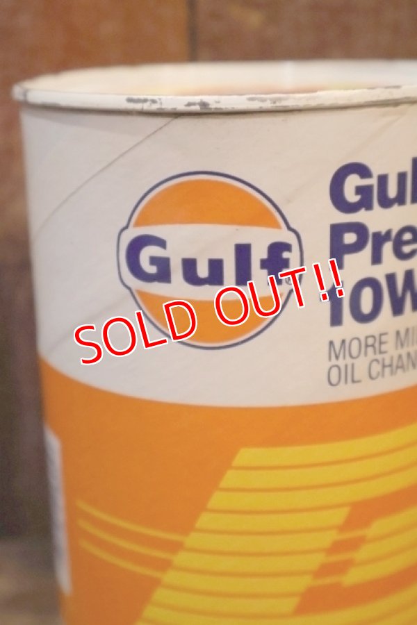 画像2: dp-230901-120 Gulf / Gulfpride Premium 10W 40 ONE U.S. QUART OIL CAN