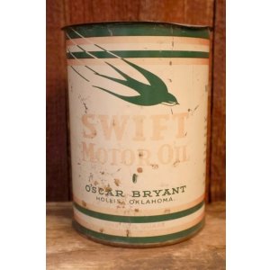 画像: dp-260501-14 SWIFT MOTOR OIL 1940's-1950's ONE U.S. QUART CAN