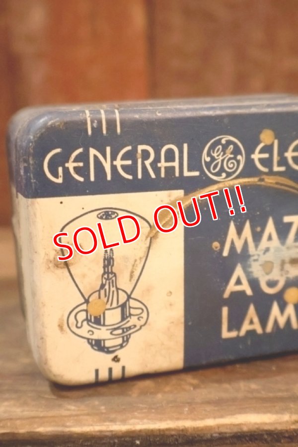 画像2: dp-260501-07 GENERAL ELECTRIC / 1930's-1940's MAZDA AUTO LAMP TIN BOX