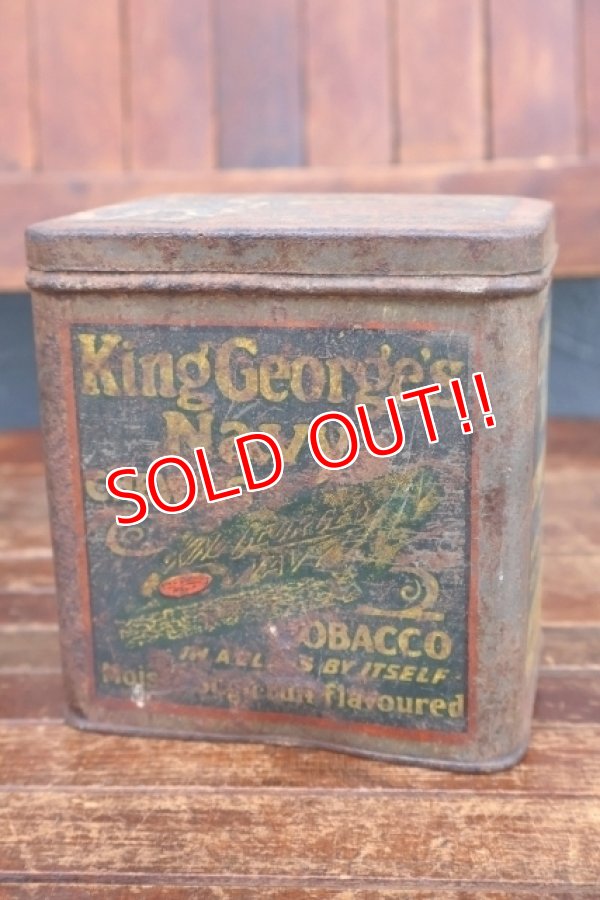 画像1: dp-260501-04 ROCK CITY TOBACCO 1940's King George's Navy CHEWING TOBACCO CAN
