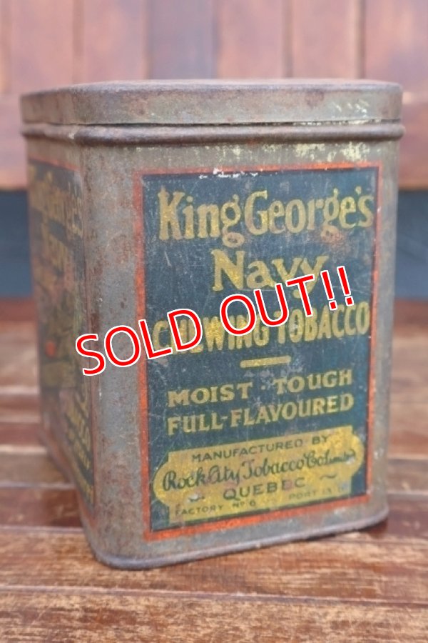 画像4: dp-260501-04 ROCK CITY TOBACCO 1940's King George's Navy CHEWING TOBACCO CAN