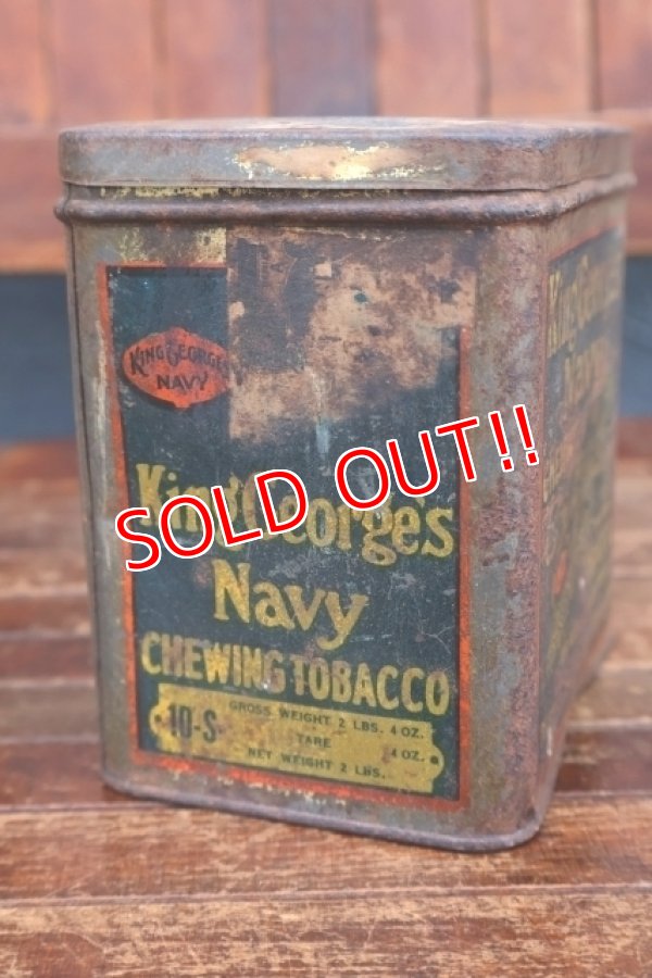 画像5: dp-260501-04 ROCK CITY TOBACCO 1940's King George's Navy CHEWING TOBACCO CAN