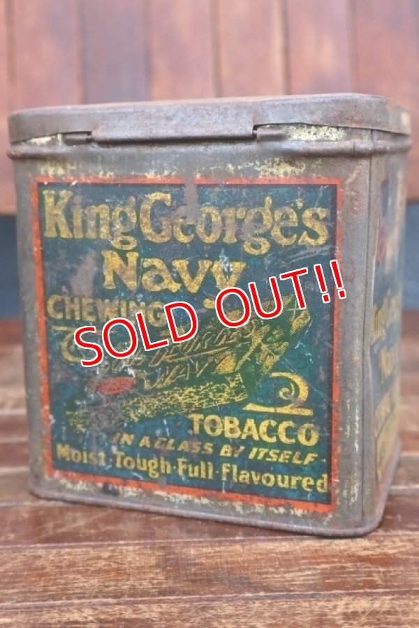 画像3: dp-260501-04 ROCK CITY TOBACCO 1940's King George's Navy CHEWING TOBACCO CAN
