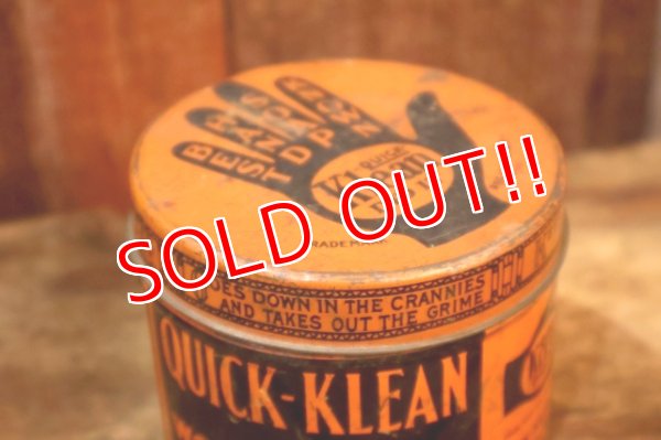 画像7: dp-260501-10 QUICK-KLEAN COMPANY 1940's THE WONDER SOAP PASTE TIN CAN
