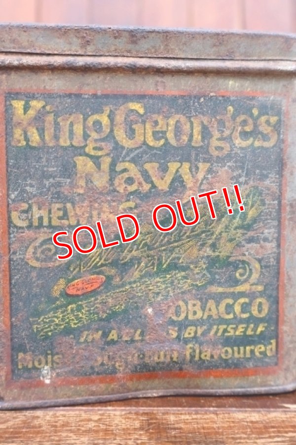 画像2: dp-260501-04 ROCK CITY TOBACCO 1940's King George's Navy CHEWING TOBACCO CAN