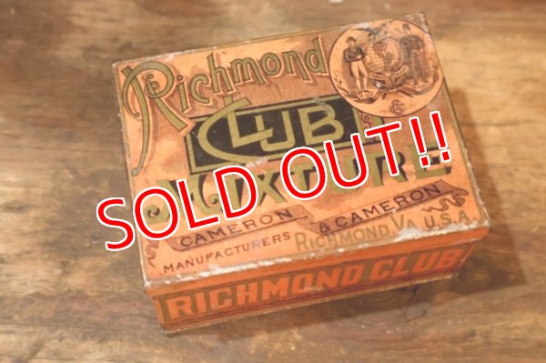 画像1: dp-260501-08 CAMERON & CAMERON 1910's-1920's Richmond CLUB MIXTURE TOBACCO CAN