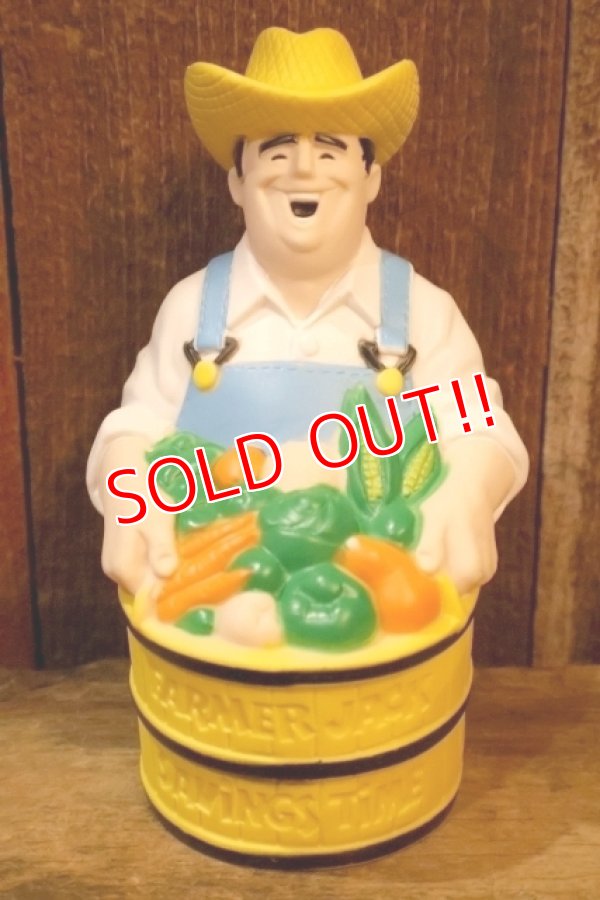 画像1: ct-260401-45 Farmer Jack / 1980's Advertising Coin Bank