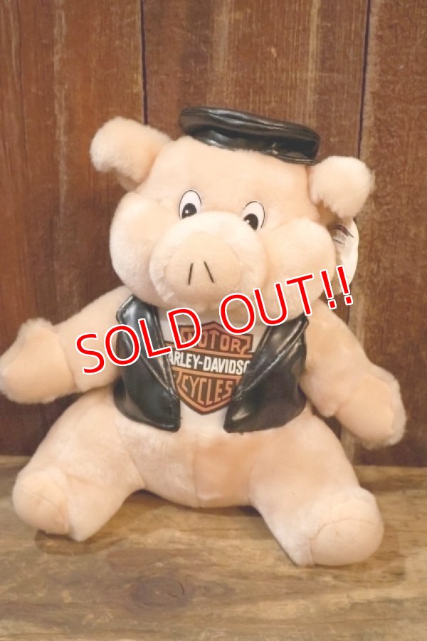 画像1: ct-260325-23 HARLEY-DAVIDSON / Play By Play 1990's Pig Biker Hog Plush Doll