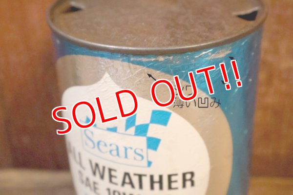 画像2: dp-230901-120 Sears / ALL WEATHER  SAE 10W-30 ONE U.S. QUART MOTOR OIL CAN