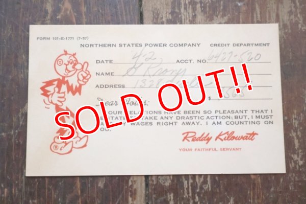 画像1: ct-260401-03 Reddy Kilowatt / 1950' Invoice