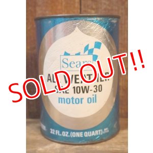 画像: dp-230901-120 Sears / ALL WEATHER SAE 10W-30 ONE U.S. QUART MOTOR OIL CAN