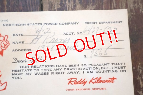 画像3: ct-260401-03 Reddy Kilowatt / 1950' Invoice
