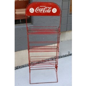 画像: dp-260325-15 【※店頭ピックのみ】Coca-Cola 1950's-1960's Carton Display Wire Rack