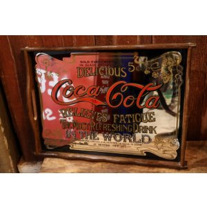 画像: dp-260417-13 Coca-Cola Late 1970's Pub Mirror Serving Tray