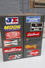 画像: dp-260417-12 1980's-1990's METAL PARTS CABINET with Stickers
