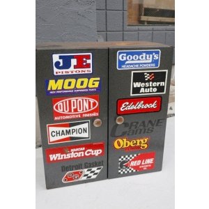 画像: dp-260417-12 1980's-1990's METAL PARTS CABINET with Stickers