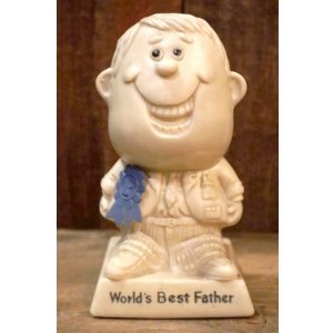 画像: ct-220901-15 R & W BERRIES 1970's Message Doll "World's Greatest Father"