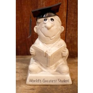 画像: ct-220901-15 R & W BERRIES 1970's Message Doll "World's Greatest Student"