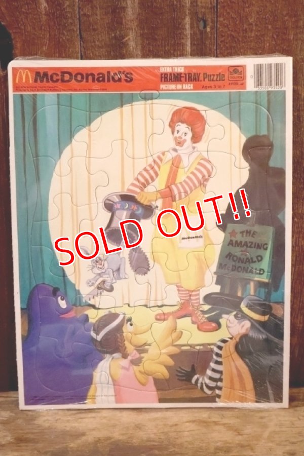 画像1: ct-260325-31 McDonald's / GOLDEN 1980's FRAME-TRAY Puzzle