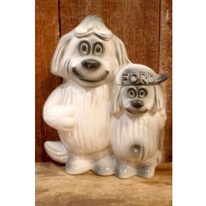 画像: ct-260322-08 FORD / 1950's-1960's Shaggy Dog Ceramic Coin Bank
