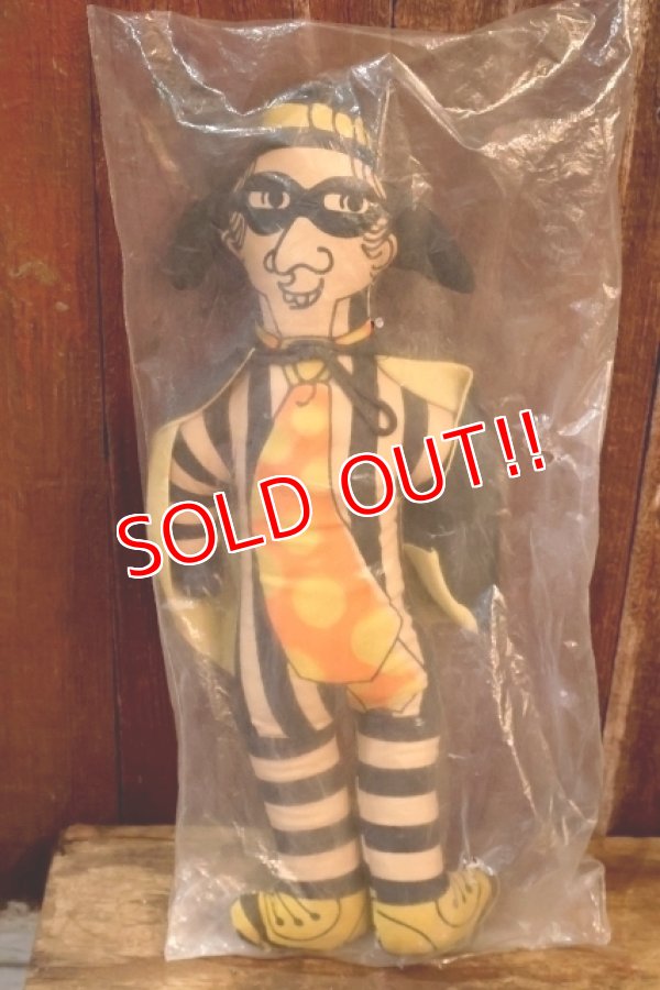 画像1: ct-260501-01 McDonald's / the Hamburglar 1970's Pillow Doll