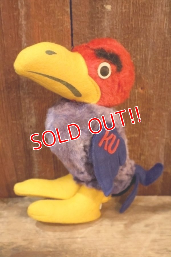 画像1: ct-260106-28 The University of Kansas "Jayhawks" / Collegiate 1950's-1960's Mascot Doll