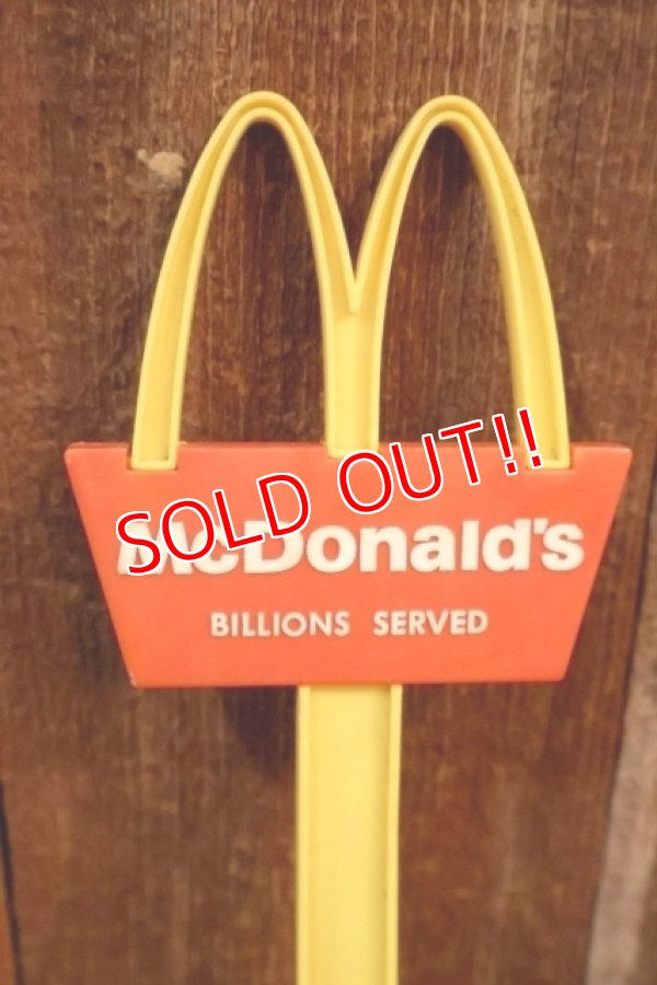 画像3: ct-260520-18 McDonald's / Playskool 1970's Playset Plastic Sign