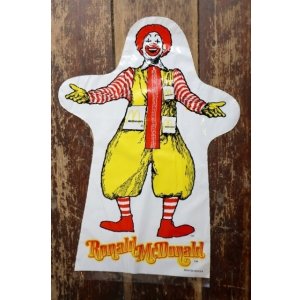 画像: ct-260520-08 McDonald's / Ronald McDonald 1970's Vinyl Puppet