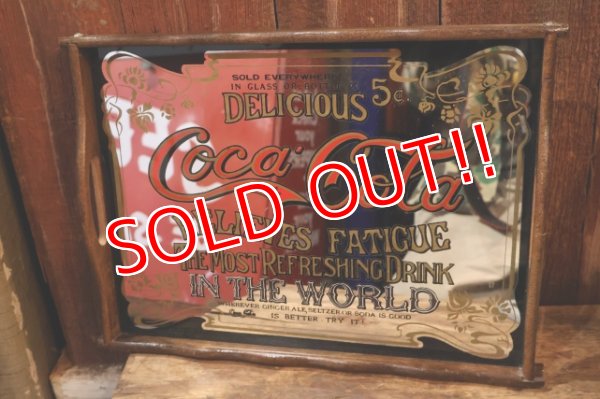 画像1: dp-260417-13 Coca-Cola Late 1970's Pub Mirror Serving Tray