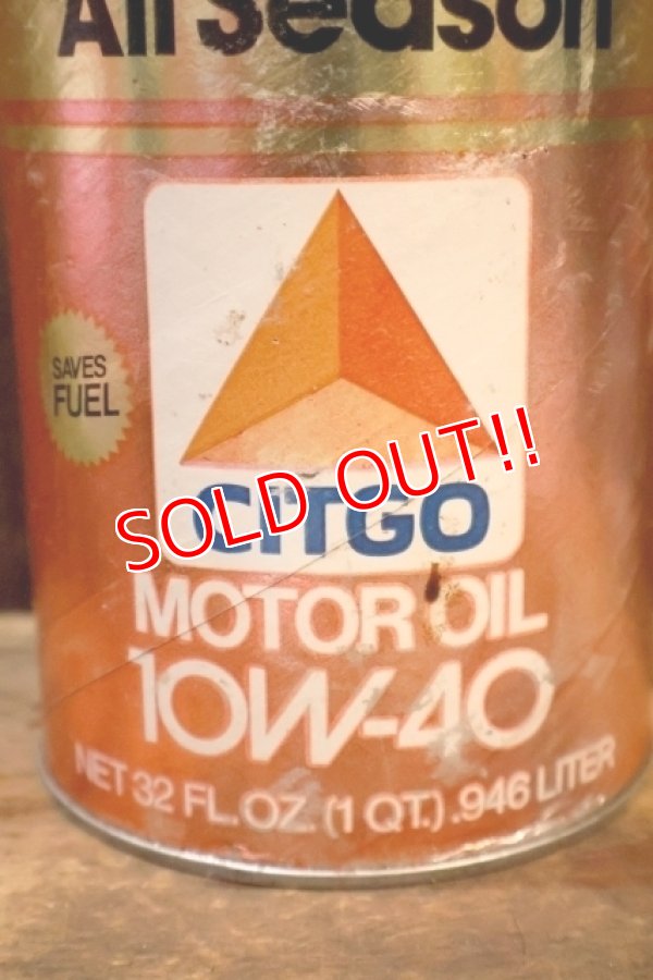 画像2: dp-230901-120 CITGO / 10W-40 MOTOR OIL ONE U.S. QUART CAN