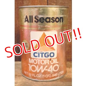 画像: dp-230901-120 CITGO / 10W-40 MOTOR OIL ONE U.S. QUART CAN