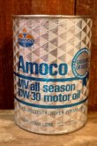 画像1: dp-230901-120 AMOCO / MV all season 10W-30 motor oil ONE U.S. QUART CAN