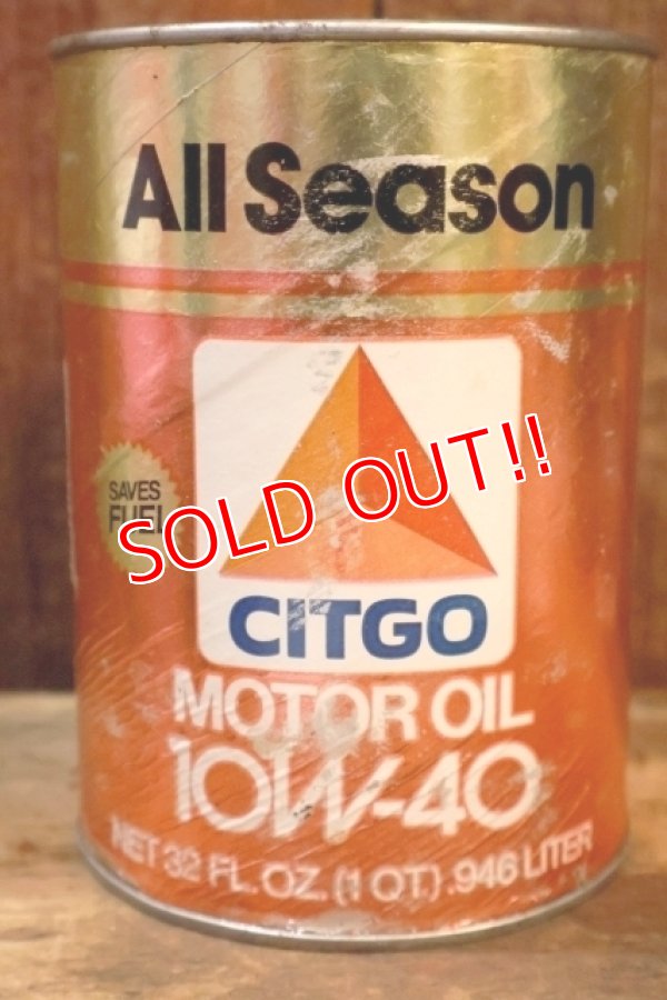 画像3: dp-230901-120 CITGO / 10W-40 MOTOR OIL ONE U.S. QUART CAN