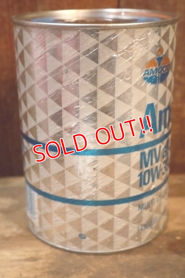画像4: dp-230901-120 AMOCO / MV all season 10W-30 motor oil ONE U.S. QUART CAN
