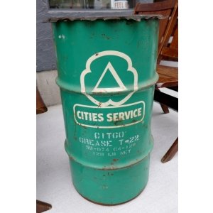 画像: dp-260529-06 CITIES SERVICE 1960's 120 LB. NET GREASE CAN