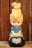 画像1: ct-260401-31 Pebbles Flintstone / TRANSOGRAM 1960's Plastic Coin Bank
