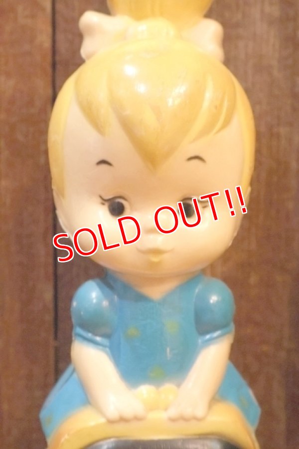 画像2: ct-260401-31 Pebbles Flintstone / TRANSOGRAM 1960's Plastic Coin Bank