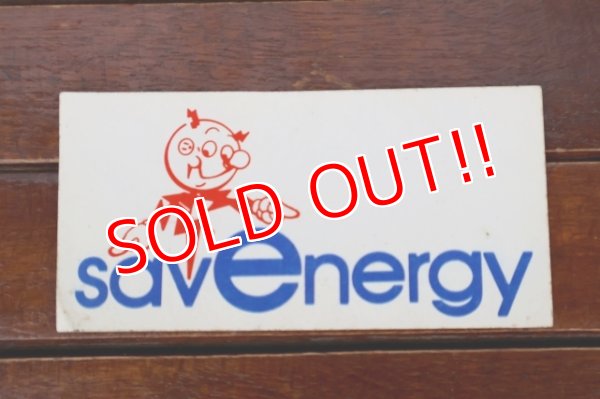 画像1: ct-260401-03 Reddy Kilowatt / savenergy 1960's Sticker