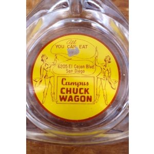 画像: ct-260204-60 Campus CHUCK WAGON VINTAGE GLASS ASHTRAY