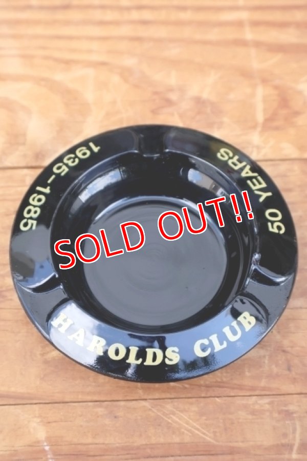 画像1: ct-241106-116 HAROLDS CLUB VINTAGE GLASS ASHTRAY