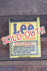 画像: dp-260204-120 Lee 1940's-1950's Matchbook