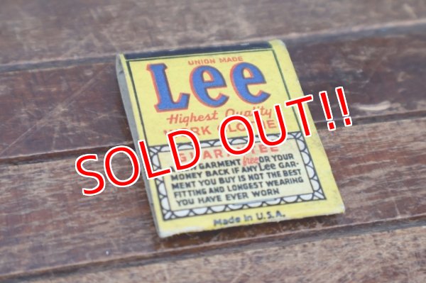 画像2: dp-260204-120 Lee 1940's-1950's Matchbook