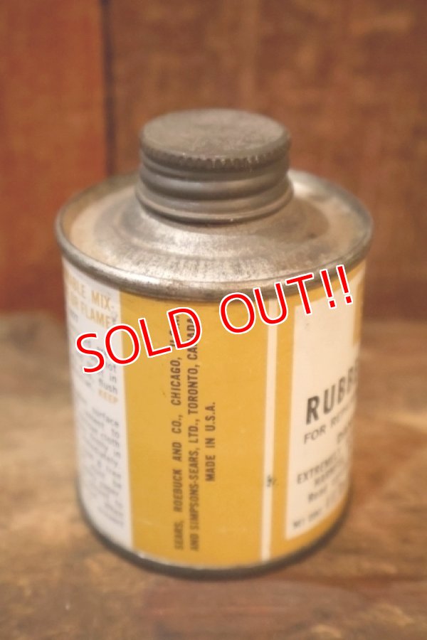 画像4: dp-250618-28 Sears 1960's RUBBER CEMENT 4 FL.OZ. CAN
