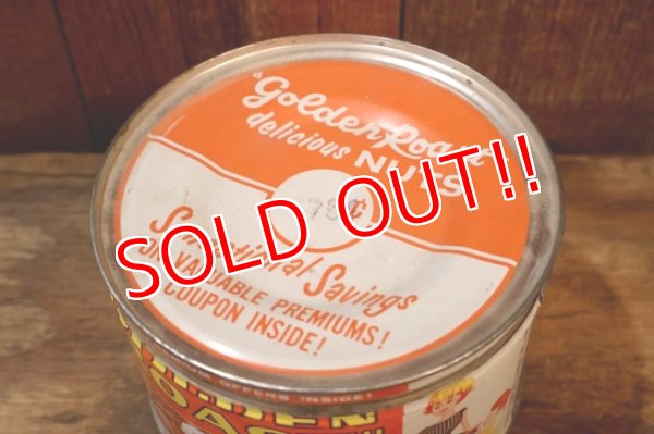 画像6: dp-260601-17 "GOLDEN ROAST" MIXED NUTS 1960's〜 TIN CAN