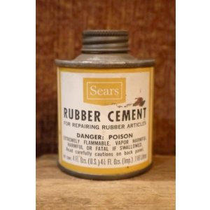 画像: dp-250618-28 Sears 1960's RUBBER CEMENT 4 FL.OZ. CAN