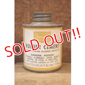 画像: dp-250618-28 Sears 1960's RUBBER CEMENT 4 FL.OZ. CAN