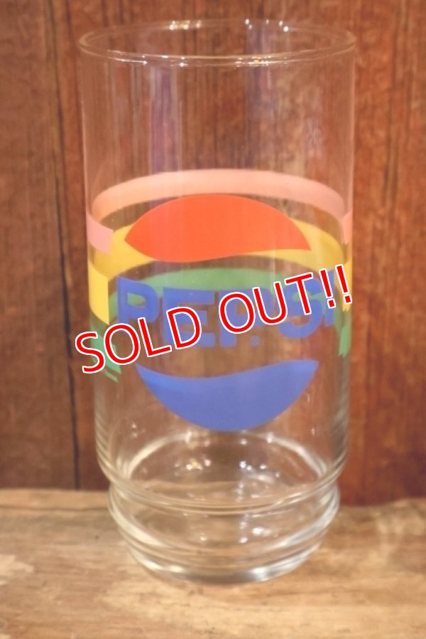 画像1: gs-250205-33 PEPSI 2000's GLASS "70's Stripe"