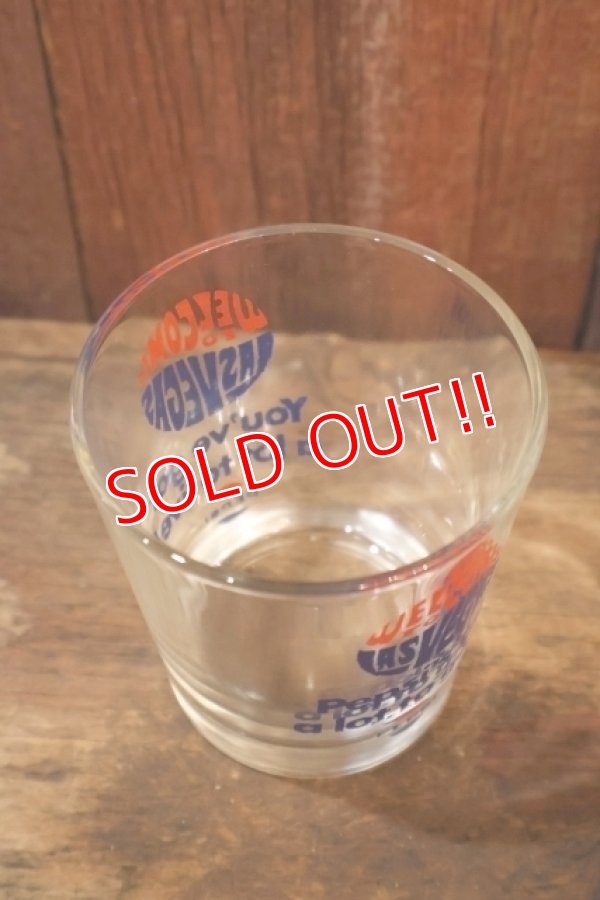 画像5: gs-250205-42 PEPSI-COLA / 1990's "WELCOME TO LAS VEGAS" Whiskey Glass