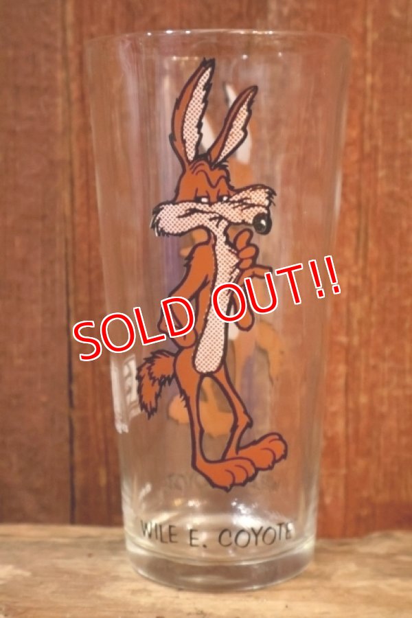 画像1: gs-260601-03 Wile E. Coyote / PEPSI 1973 Collector Series Glass